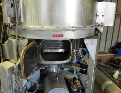 Rousselet Robatel RCPC-70 Vx basket centrifuge, 304SS.
