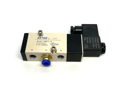 USED AIRTAC SOLENOID VALVE 5/2-WAY NAMUR SERIES, INTERNAL PILOT