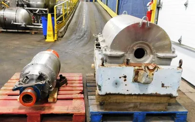 Sharples P3000 decanter centrifuge, 316SS.
