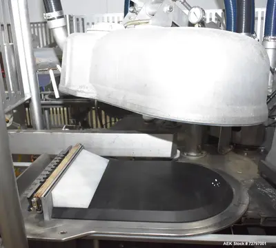 Used Flexopack IV450 Rotary Vacuum Sealer with iShrink Tunnel – Meat Packaging