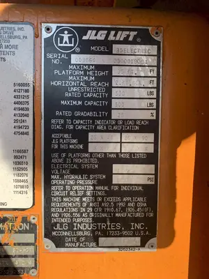 USED JLG 35 ELECTRIC