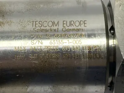 Used Tescom Venting Pressure Regulator 690 Bar 1000PSIG Parts (Hydraulics and Pneumatics) Michigan US | Maverick Industrial Sales #1395949