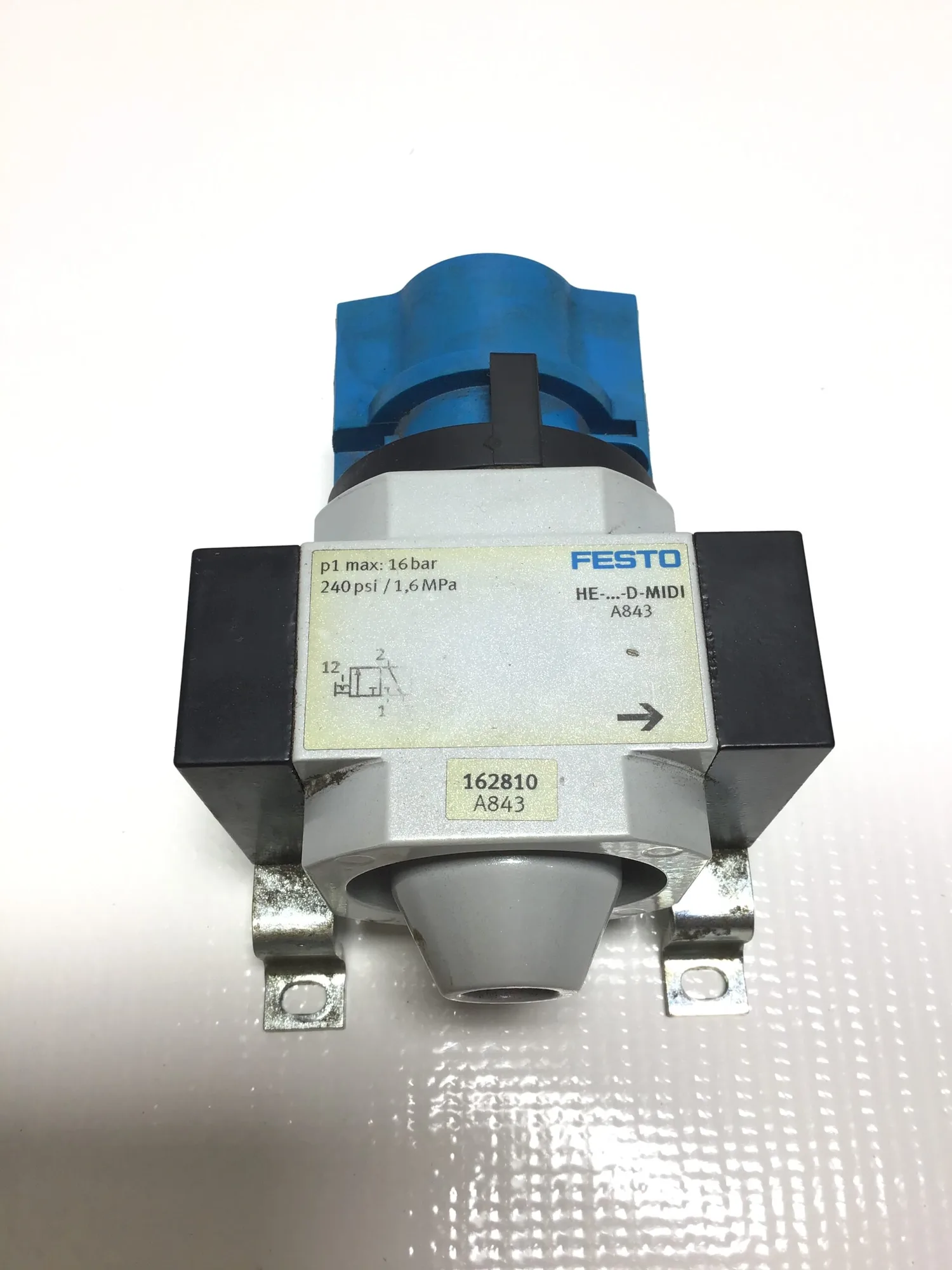 Festo HE-…-D-MIDI – A843 Pneumatic Manual On/Off Valve 16bar 240PSI 1.6MPa