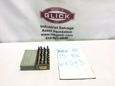 Hanson 690211 Vintage Tooling Premier Steel Letter Stamp Set