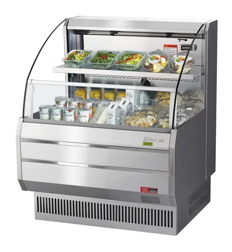 Turbo Air TOM-30LS-N 28 1/8" Horizontal Open Air Cooler w/ (2) Levels, 115v