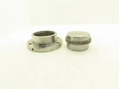 Ameridrives F-202 Gear Coupling 4" Hub & Sleeve Assy 7" Flange RSB Stock Bore