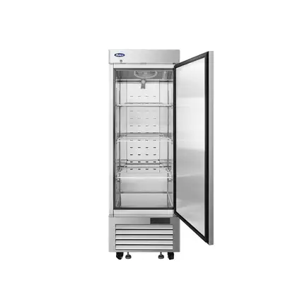 New | in-Stock Atosa New Atosa MBF8532GR 76" Bottom Mount One (1) Door Reach-In Refrigerator Refrigerators Illinois US | Falcon Restaurant Supply #1375564