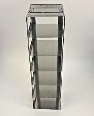 Lot of 3 Argos Technologies Stainless Steel 6-Shelf Upright Lab Freezer Racks