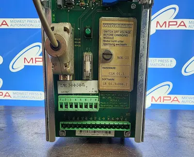 Used INDRAMAT CLM01.3-X-0-2-0-FW AC Drive Control Module Michigan US | Midwest Press and Automation #1302470