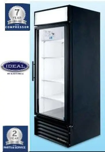TRUE GLASS DOOR UPRIGHT REFRIGERATOR 30" WIDE