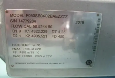 USED Micro Motion F050 SB04C2BAEZZZZ