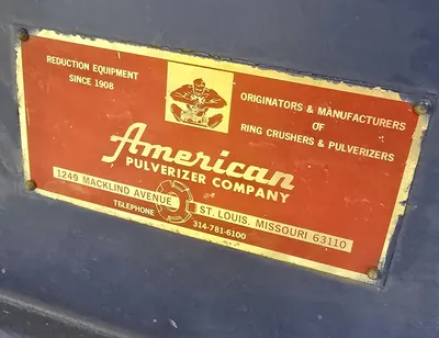 Used AMERICAN PULVERIZER 20 SERIES Crushers Illinois US | Alan Ross Machinery #1266931