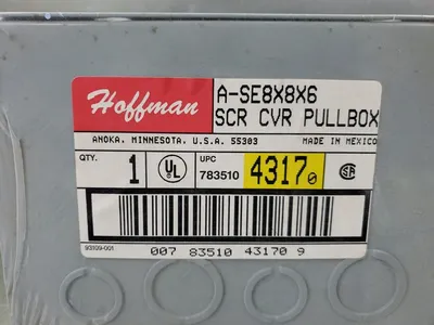 Hoffman A-SE8X8X6 Screw Cover Enclosure Pullbox. 4E-32