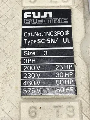 USED FUJI ELECTRIC SC-5N/UL 1NC3F0