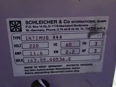 USED SCHLEICHER & CO INTIMUS 444