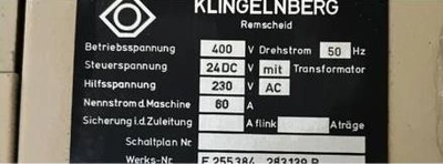 KLINGELNBERG CNC Spiral Bevel Gear Grinder, POA