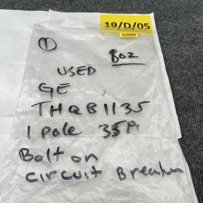 Used GE THQB1135 Circuit Breakers California US | Davliegogo LLC #1705960