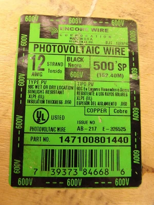 Used ENCORE WIRE _UNKNOWN_ Cable & Wire | OCO Industrial #1745869