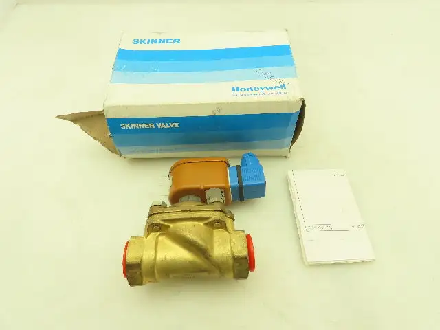 Honeywell Skinner U321G36900565 Solenoid Valve 2-Way NC 28VDC 5-150 PSI 3/4" NPT