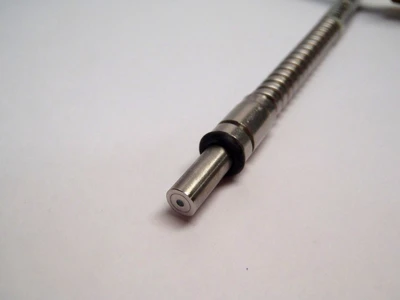 USED BANNER ENGINEERING STEEL SHEATHED GLASS FIBER OPTIC CABLE