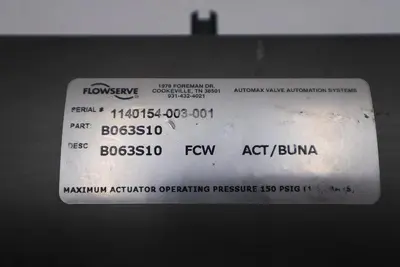 FLOWSERVE AKH2A 1" PEA BODY/BALL  PART B063S10 STOCK M-80