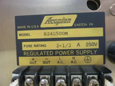 USED ACOPIAN B24G500M