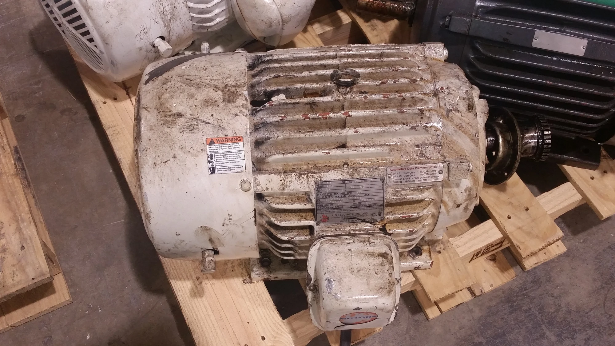 US Motors 7.5HP; 1180RPM; 460V; Frame: 256U C07-R727A-M