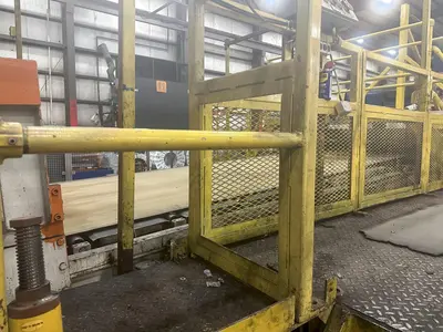 400 TON FUKUI BLANKING PRESS. 72" X .128" X 70,000 LB SERVO FEEDLINE STOCK #  0956723