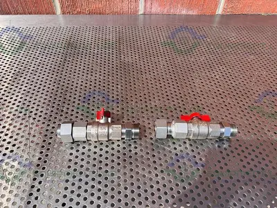 NEW CHEMGLASS CG-1969-M-26 M30 STAINLESS STEEL BALL VALVE MALE TO FEMALE 3/4"
