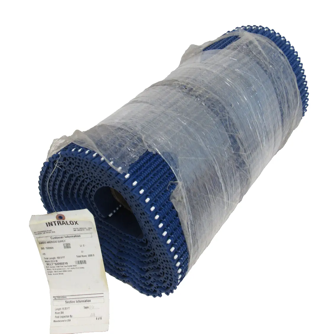 NEW INTRALOX 52202210 CONVEYOR BELT 19.20FT x 23.90" WIDE