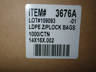 Ziplock Bags  - 3676a