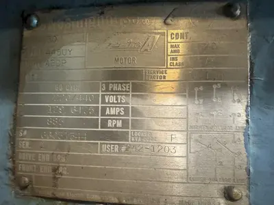 36" X 50 HP MATTISON ROTARY SURFACE GRINDER: STOCK #23504