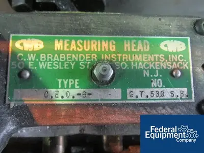 USED Brabender Technologie BRABENDER PLASTI CORDER, MODEL V300