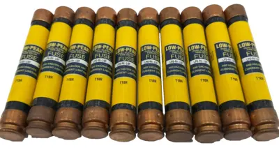 NEW LOT OF 10 BUSSMANN LPS-RK-1SP LOW-PEAK FUSES LPSRK1SP