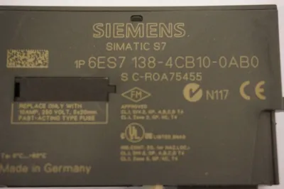 2 SIEMENS 6ES7-138-4CB10-0AB0 MODULE 6ES71384CB100AB0