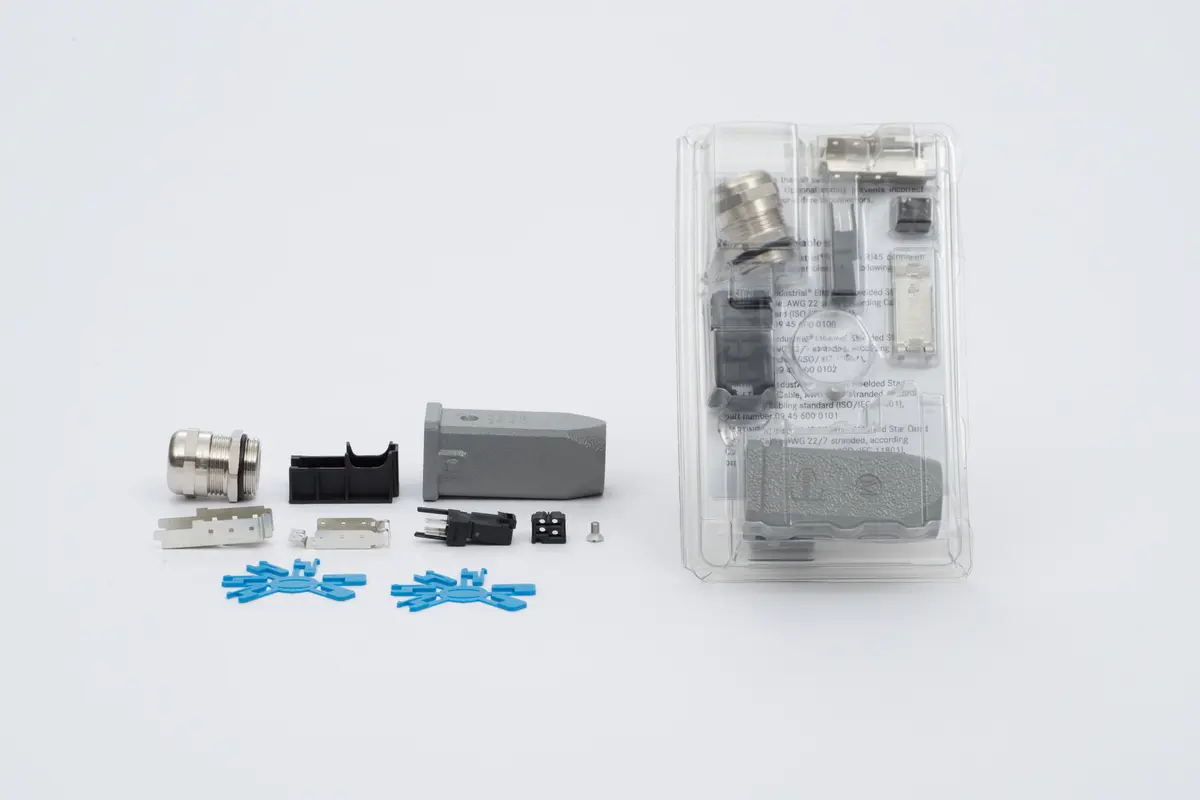 KUKA Connector bypack, 2x Ethernet RJ45