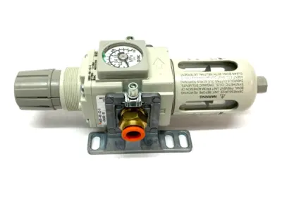 AW20K-N02-1CZ-B | SMC  Modular Filter Regulator 3~30psi Set Press w/ Dual Spacers - New – Open box