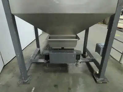 Smalley 48x48x78"  Bin Hoppers Stainless Steel Food Grade W/10' Shaker Separator