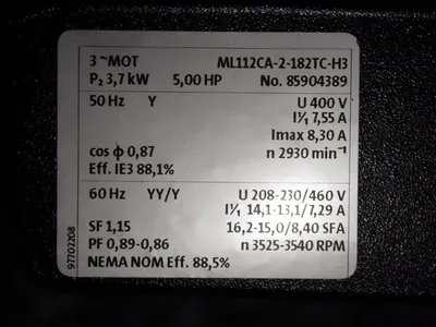USED GRUNDFOS MTR205/2 AWBAHUUV