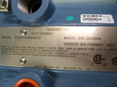 NEW Micro Motion 2700 R12 AB 2EZCZ