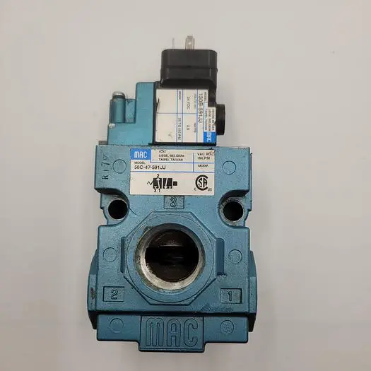Used MAC MAC 56C-47-591JJ VALVE & 130B-591JJ SOLENOID VALVE Solenoid Valves | ND Industrial Surplus #1219045