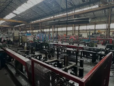 Used SAMUEL PLATT BRIGHT BAR DRAWING, STRAIGHTENING & SAWING LINE (14722) Draw Benches Connecticut US | Machinery International LLC #1557867