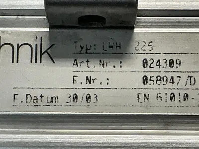 USED NOVOTECHNIK LWH 225