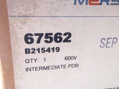 67562 | Mersen  Intermediate Dual Fuse Block PDB 600V B2155419 - New Other