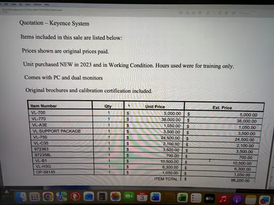 2023 KEYENCE VL-750 Inspection & Test Equipment | Global Machine Brokers, LLC (7)