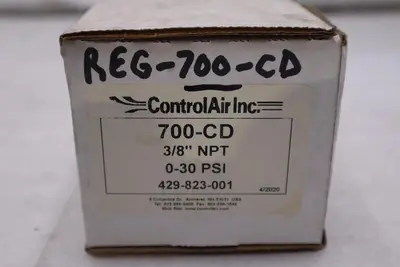 CONTROL AIR INC. 700-CD  PRESSURE REGULATOR NEW OPEN BOX STOCK GF219A