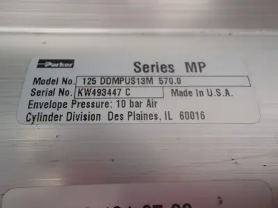 USED PARKER 570.0 PNEUMATIC CYLINDER, SERIES MP