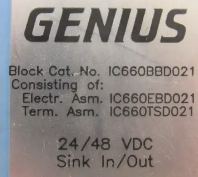 USED GE FANUC IC660BBD021 I/O MODULE MODULE