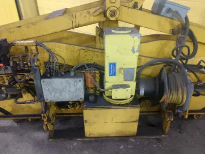 8500 LB 4.25 TON LUDWIG BONNHOFF MODEL 610 DOUBLE RIM VERTICAL COIL LIFTING TONG SCISSOR TYPE COIL LIFT: STOCK #14205