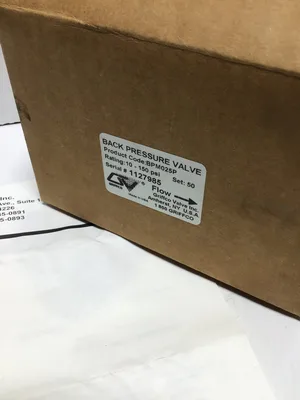 GRIFFCO PRESSURE VALVE (S/N 1127985)